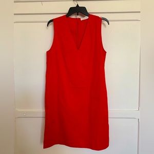 Everlane Poppy V-Neck Shift Dress w Pockets Size 10